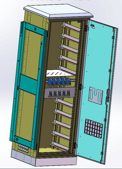 Calefator exterior da C.A. do armário 240V da bateria IP55 do ferro do lítio com os módulos de bateria de 10 partes