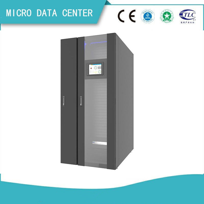 8 entalhes básicos micro Data Center modular acoplado com sistema de vigilância completo de Funtional