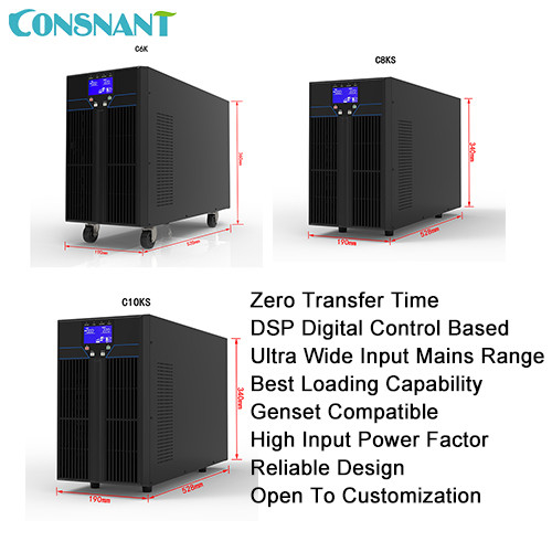 Conversão dobro PFC de transferência zero de alta frequência em linha do sistema de 70HZ UPS